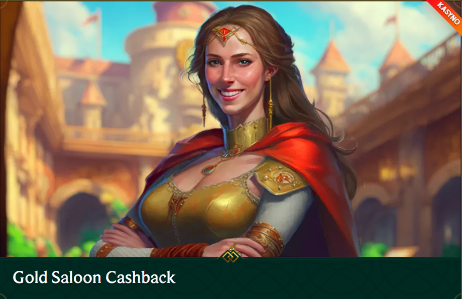 Ekskluzywny Cashback w Gold Saloon w Casinia